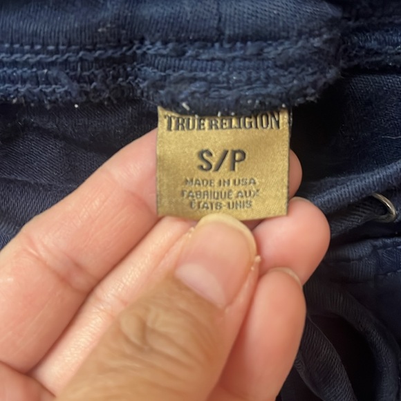 True Religion stretch jog pant dark blue size S - Picture 2 of 6